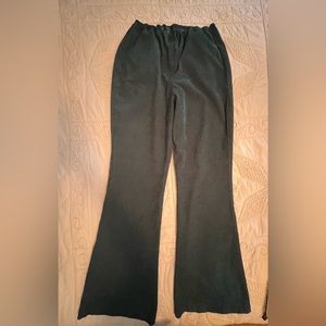 Hunter green, CORDUROY PANTS. Light weight elastic waist.